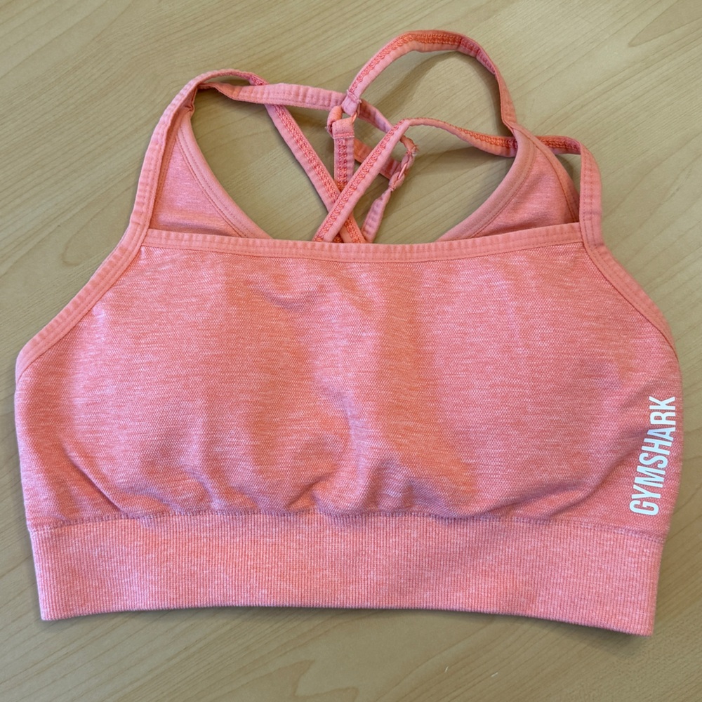 Gymshark Pink Seamless Strappy Sports Bra